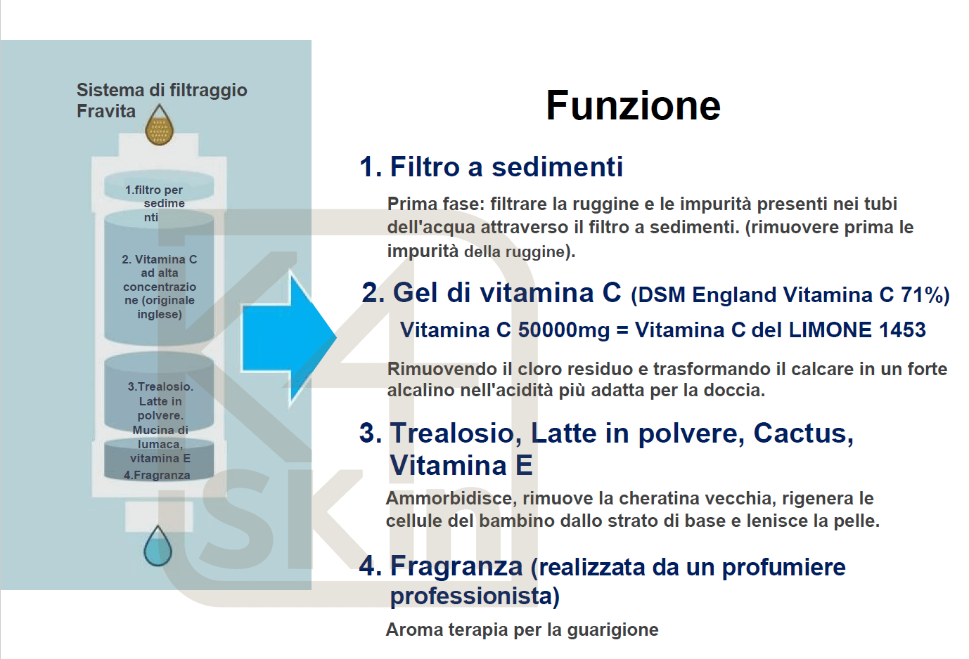 FRAVITA Filtro Doccia